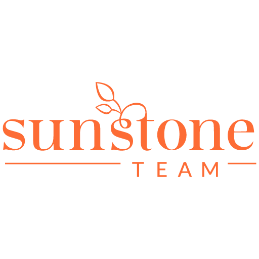 A logo of the sunstone team